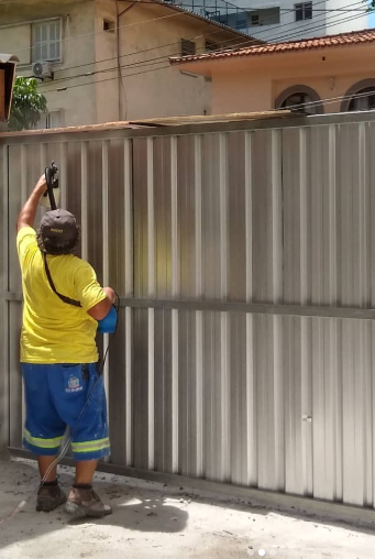 imagem referente ao servico de pintura de estruturas metálicas